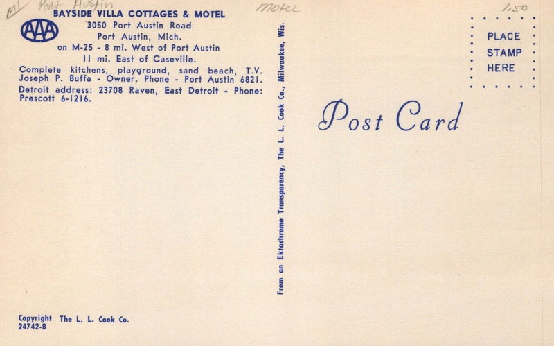Bayside Villa and Cottages & Motel - Old Postcard (newer photo)